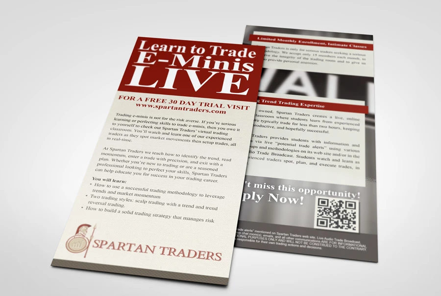 Spartan Traders Rack Card