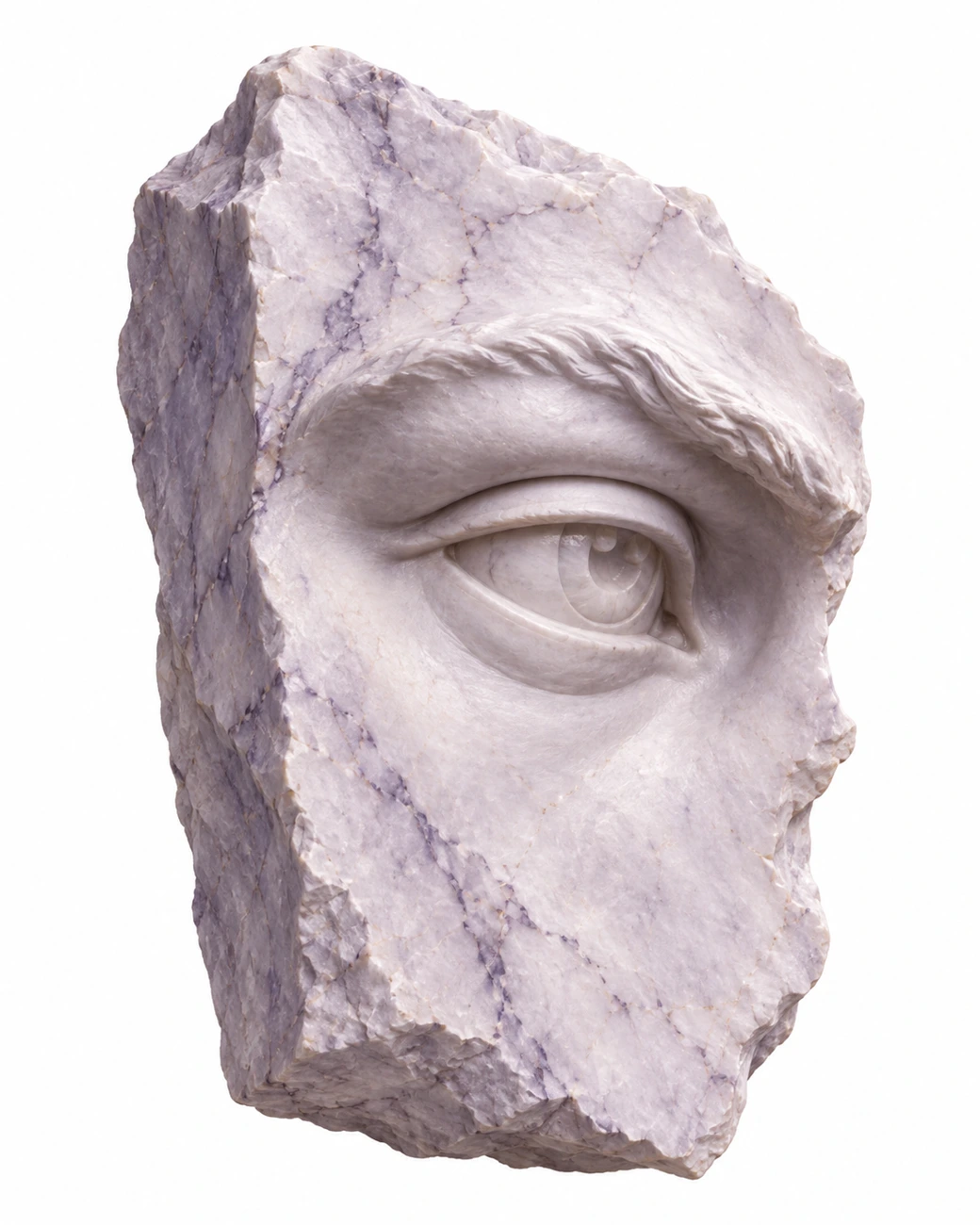 Classical marble eye relief
